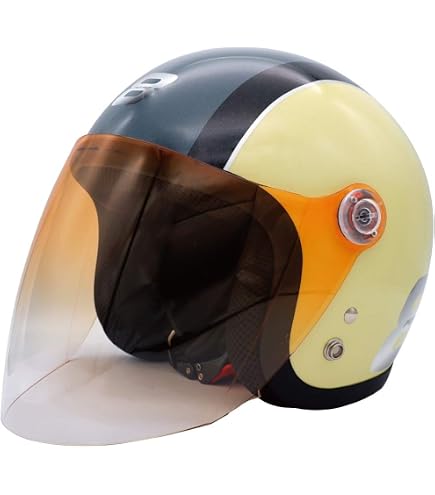 Amazon | [ダムトラックス] バイクヘルメット ジェット フラッパー